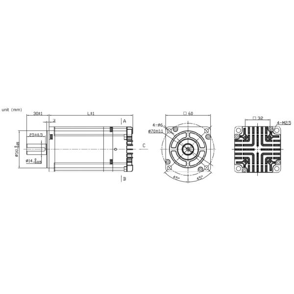 Jkongmotor 3000rpm 20W to 750W Canopen RS485 Integrated DC Servo Motor with 17bit Encoder for Textile Machinery