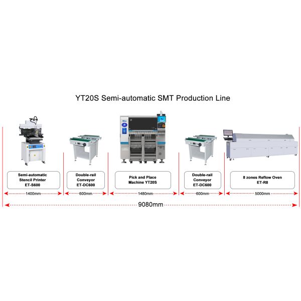 High-Speed Vision SMT Machine for Microchip and IC Placement on Circuit Boards