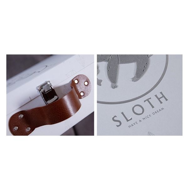 Biodegradable Baby Clothes Custom Clothing Boxes With Leather Handle