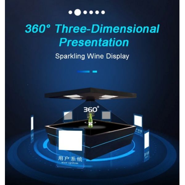 Naked-Eye 3D Transparent Screen Display Cases Customized 360-Degree Holographic Display Cabinets Manufacturer