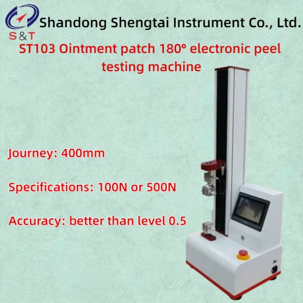 Level 0.5 Ointment Patch 180° Electronic Peel Testing Machine ST103 100N Or 500N