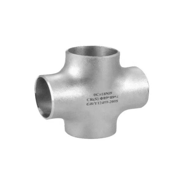 Carton Box Cross Pipe Fitting Threaded End Type 1/2 Inch Connection Size For Use In Fuel Oil Water And Gas Lines
