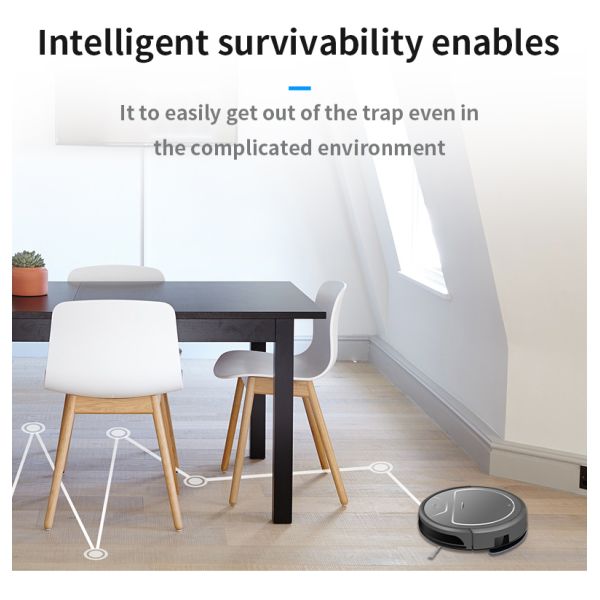 Cordless Automatic Carpet Vacuum Cleaner With Gyro Inertial Navigation System