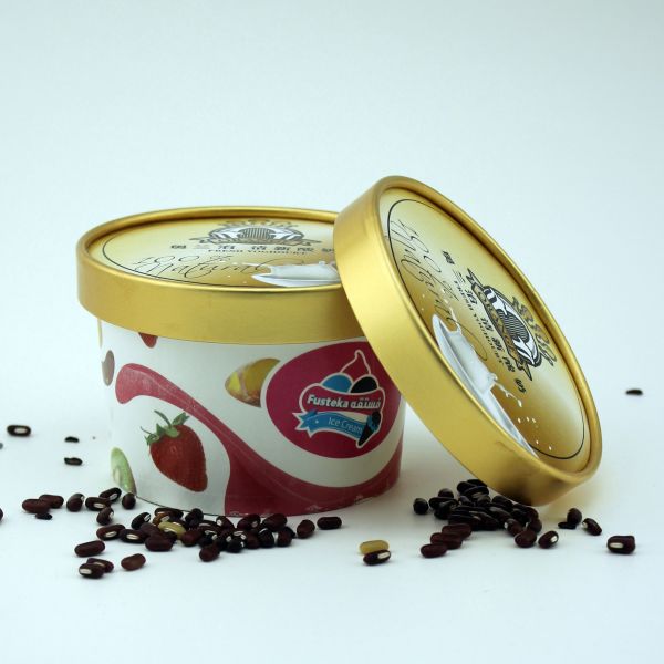 Leakproof Biodegradable Ice Cream Containers With Lids Eco Friendly 5oz 150ml