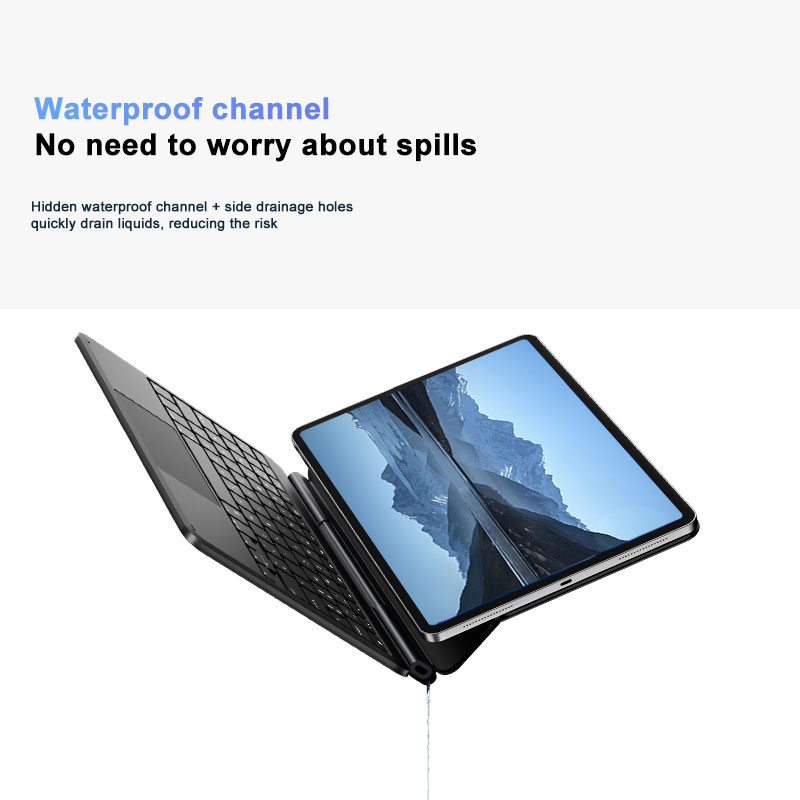 Premium Quality New Scissor-style Wireless Touchpad RGB Backlit USB Type-C Magnetic Keyboard for iPad Air 13" and iPad Pro 12.9"