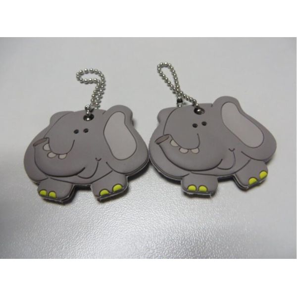 Multi Function Double Sided Hand Shape Silicone Rubber PVC Charm With Metal String For Key Holder And Bag Decoration