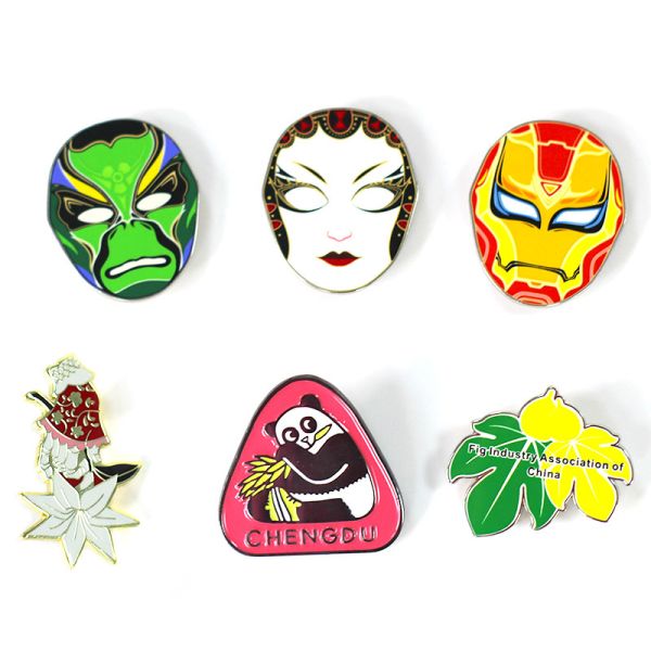 Custom Metal Enamel Pins Magnetic Name Badge Brooch Manufacturer Lapel Pin Magnet Logo Customizable Gifts