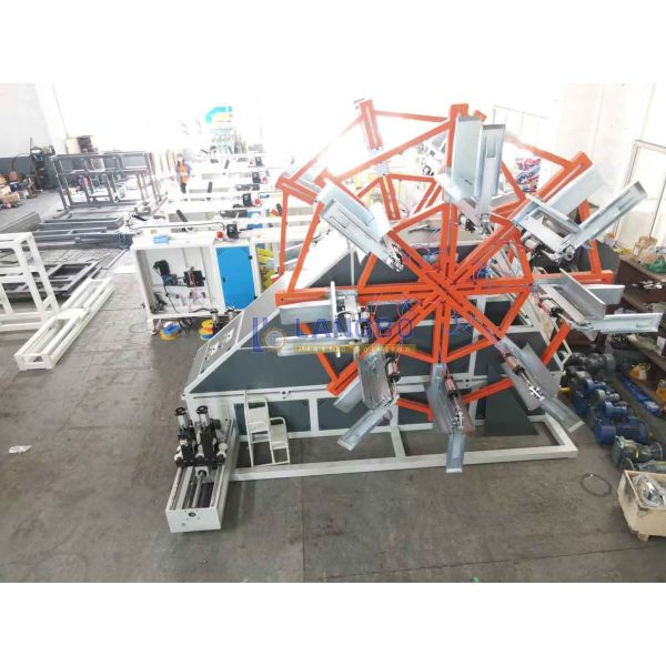 Full-automatic Pipe Coiler And Strapping Machine For PE Large Diameter Pipe Extrusion Coiling Range 1600-3200mm