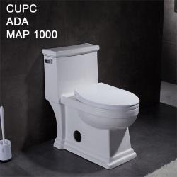China Luxury Bathrooms Toilets Floor Mounted Wc Watersense Certified Toilets for sale