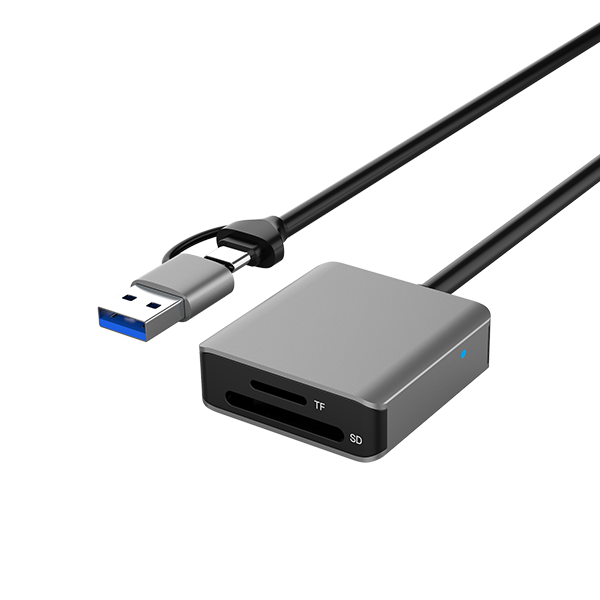 CE USB Type C OTG Card Reader USB A Card Reader Cable 20CM