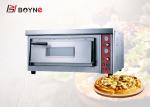 Single Layer Gas Commercial Pizza Oven Stone Base Timer Controller High