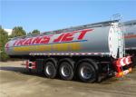 Stainless Steel Fuel Tanker Semi Trailer Tri-Axle 33000L 33M3 Oil Transport Tank