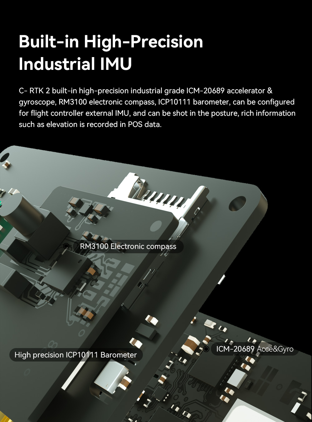 cuav c-rtk 2 gnss navigation muti-frequency ppk drone kit for pixhawk fixed wing vtol