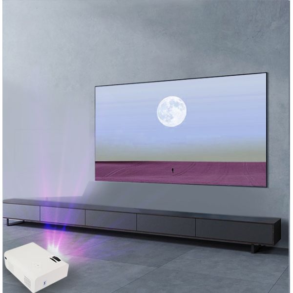 1920*1080P Portable LCD LED Mini Projector 200 ANSI Lumens Small Size Big Screen