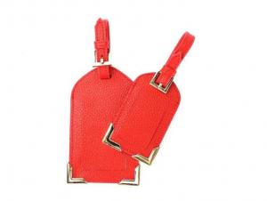 Buy cheap Genuine Nappa Leather Luggage Tags Business Card Holder Custom Logo Acceptable product