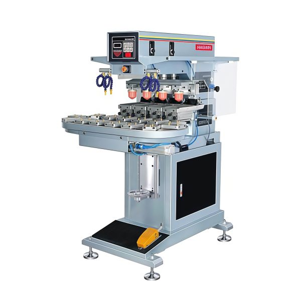 4 Color Semi Automatic Pad Printing Machine For Irregular Surface Printing