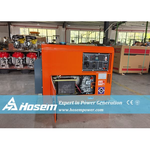 ISO9001 6kw Silent Diesel Generator Single Phase Diesel Generator 3000RPM