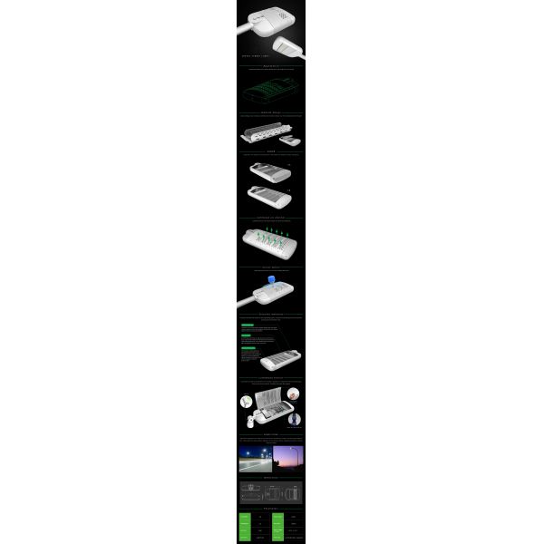 90W High Power LED Street Light