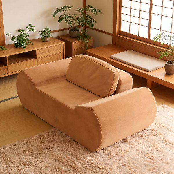 Compressed Lazy Sofa In A Box For Hot-Selling Movable Simple And Comfortable Dumpling Tatami Single Recliner