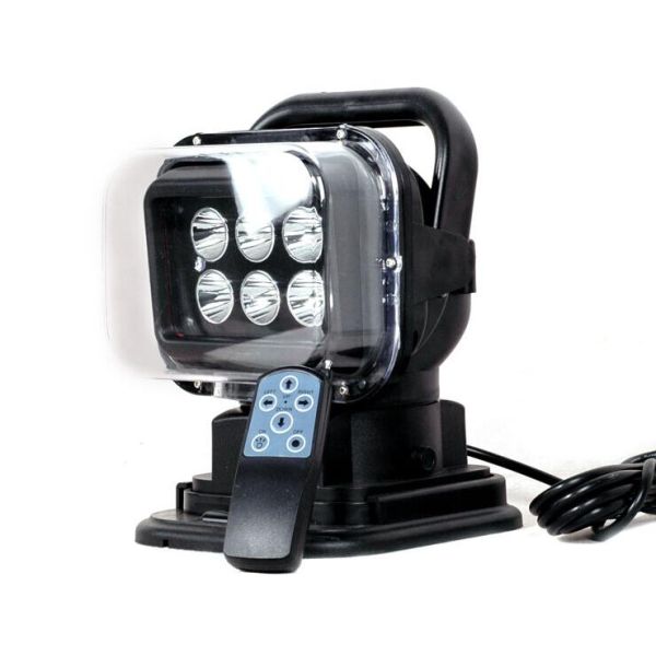 Rotate 6000k LED Search Light 360° Rotating Spot Beam Led Hunting Light Remote