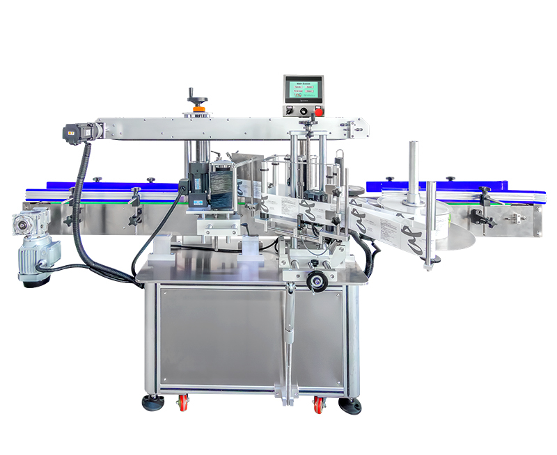 Full Automatic Round Bottle Labeling Machine Buckets and Bottles Label Applicator Machine