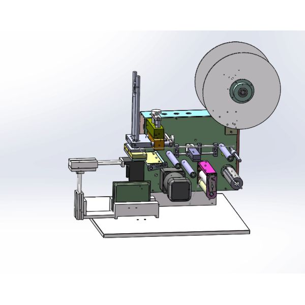 Automatic Manual Flat Mylar Bag Labeling Machine Label Applicator For Cardboard Boxes