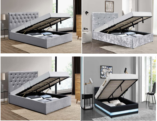 Metal Gas Lift Storage Bed