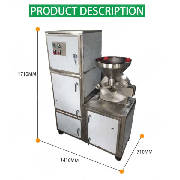 Cassava Food Grinding Machine For Dried Material Tapioca Flour Mills