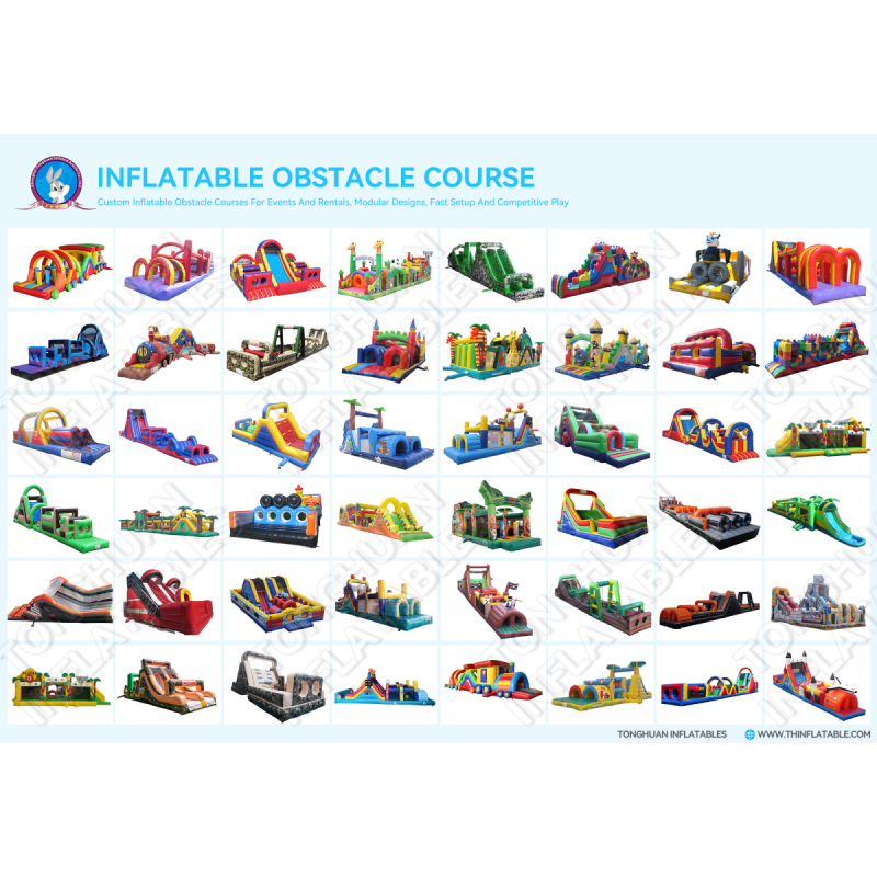 Outdoor Inflatable Obstacle Course Custom Space Shuttle Theme Challenge Combo for Parks Malls Festivals Community Events and Family Entertainment