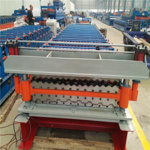 Buy cheap Electric Cutting Metal Double Layer Roofing Sheet Roll Forming Machine With CE product