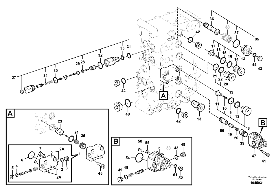 14720610 VOE14720610 Main Control Valve EC350D MCV Control Valve Unit Construction Machinery Repair Parts