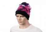 Unisex Winter Hats Velvet Warm Digital Printed Multifunctional One Size