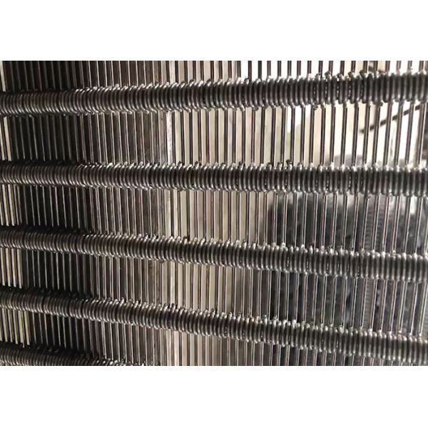 Chopped Vegetables Frozen Eye Link Belt , Food Grade Wire Mesh belt Easy Cleaning