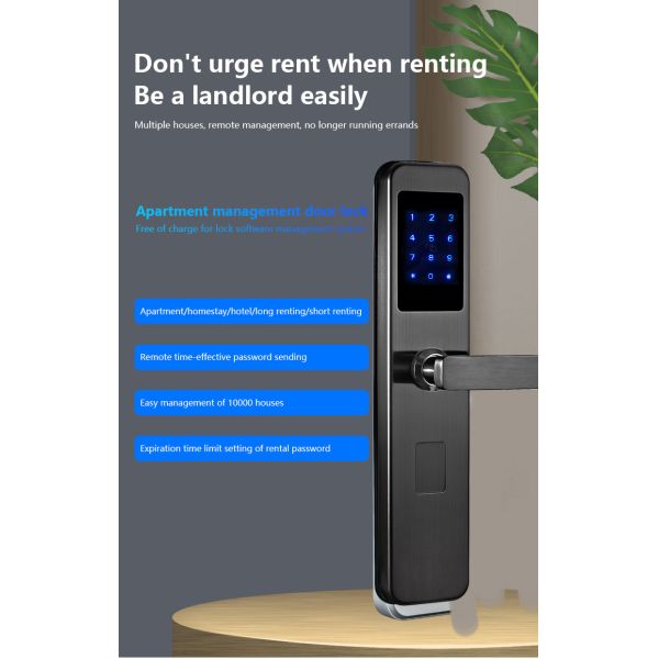 Hotel Passcode Smart Door Lock with Rfid Card Reader Key Access control