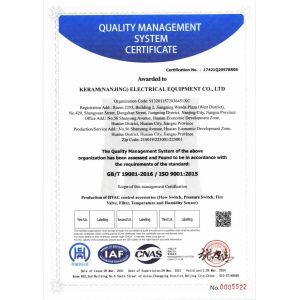 Keram (Nanjing)ELECTRICAL Equipment Co., Ltd. Certifications