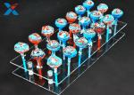 21 Holes Clear Acrylic Cake Pop Stand , Transparent Acrylic Lollipop Stand