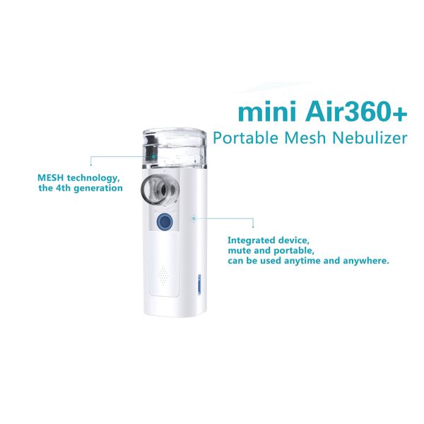 mini Air 360+ Mini portable pocket ultrasonic Mesh Nebulizer with CE ROHS