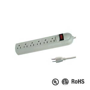 Buy cheap UL and CUL Tested Power Strip 1.5ft 3*14AWG Cord with Switch, Surge Protector product