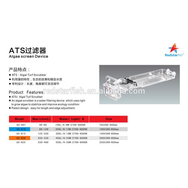 Aquarium ATS algae screen device AS-625