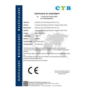 SHENZHOU CITY JUMAO COMMERCIAL AND TRADING CO.,LTD Certifications