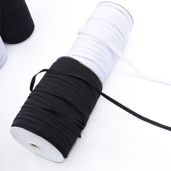 High Quality polyester material flat Elastic band tape stretch cords adjustable earloop