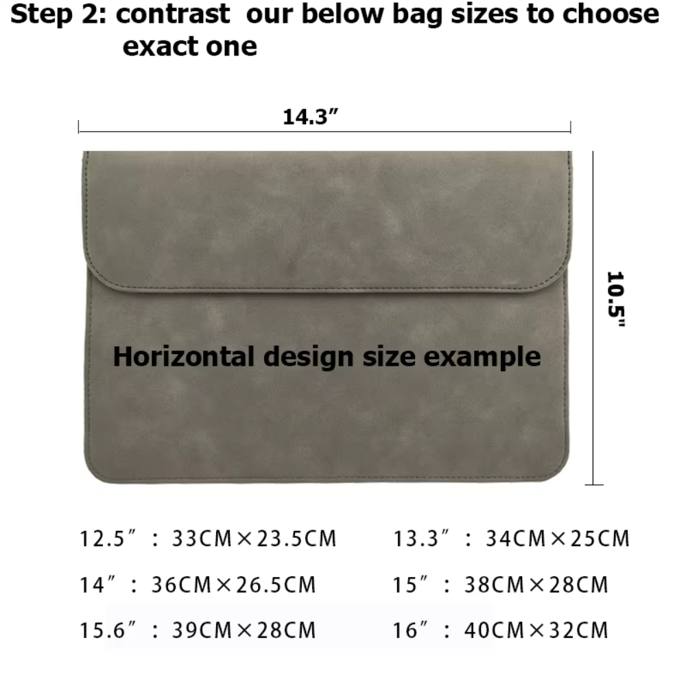 For Laudtec 15.6 Inch Leather Laptop Sleeve Simple Waterproof Protective Case Magnetic Closure Customized Design Office Use Wholesale OEM/ODM/Private