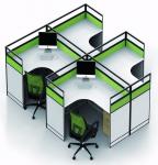 Simple Melamine Office Furniture Partitions Environment - Friendly PE Painting