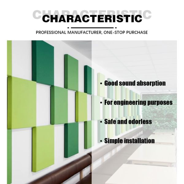 Office PET Sound Absorption Ceiling Panels Acoustic Panel Ceiling Customized Color [DRAFT-FIX]
