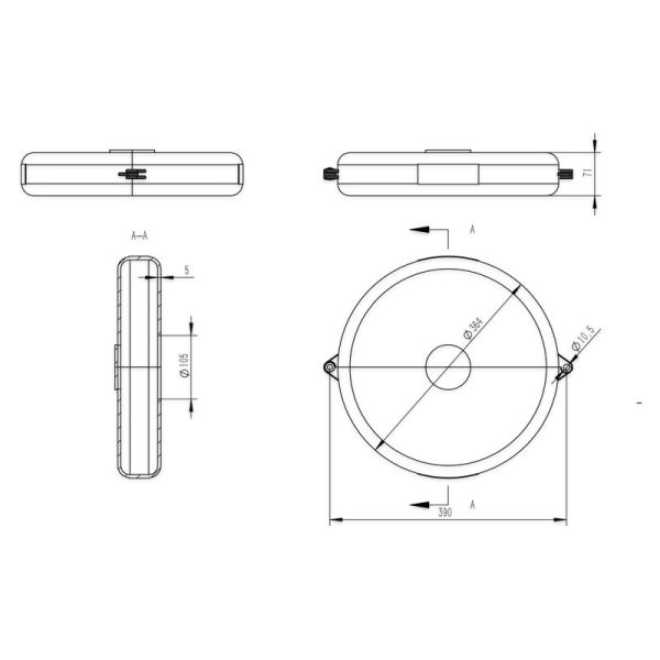 13-18 In Polypropylene Rotating Valve Lockout Tagout Device