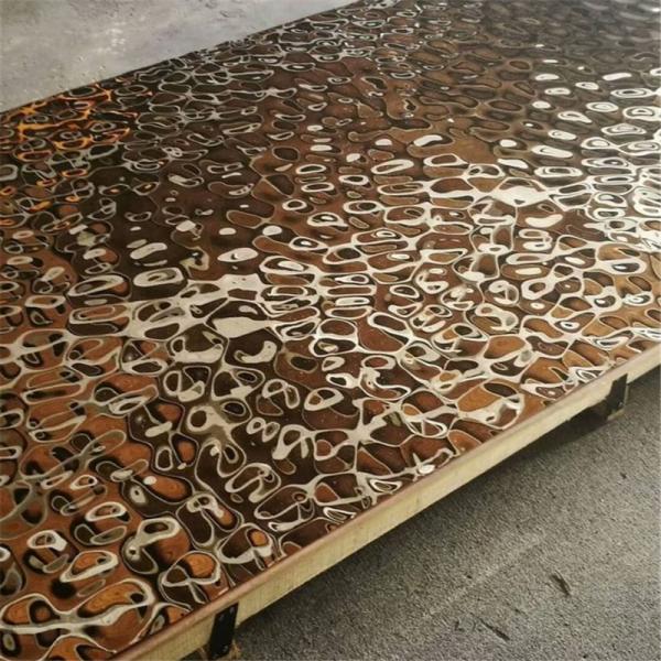 mirror hammered 304 stainless steel panel for ceiling system metal project
