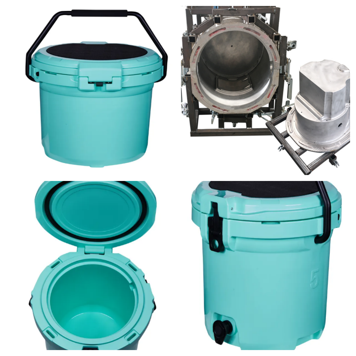PE Rotomolding Cold Bucket Waterproof Rotational Tool Box UV Proof Custom Color