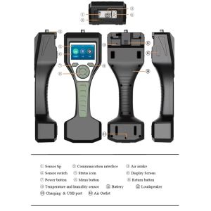 Buy cheap Fluorescent Conjugated Polymers Handheld Explosive Detector With Rechargeable Battery product
