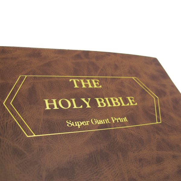 Custom Large Print Round & square Back English Multi-language Version KJV king James Christian Holy Bible Printing-28-30gsm bible paper