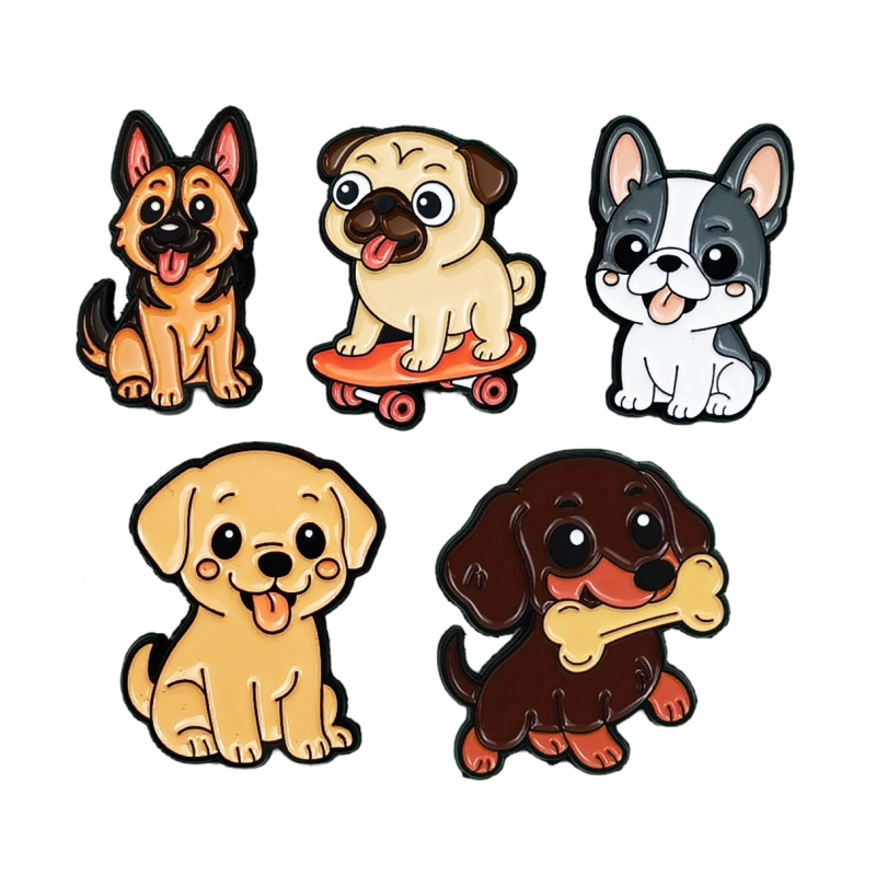 High Precision Automatic Casting Machine for Zamak Tin-bismuth Alloy Cartoon Cute Dog Backpack Pin Precious Metals